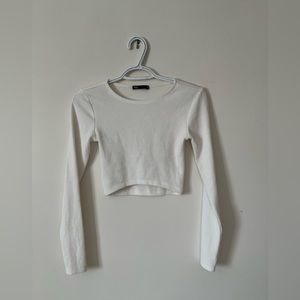 White long sleeves top from Zara